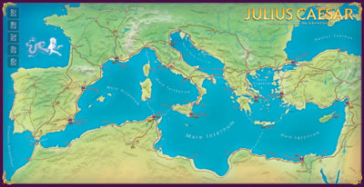 Julius Caesar map